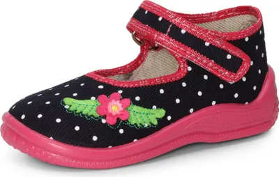 Produktbild von Ladeheid Kinder Mädchen Jungen Hausschuhe LAZT007(Dunkelblau/Punkte,18 EU)
