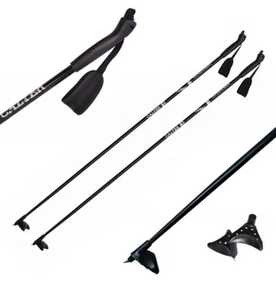 Produktbild von Rulyt® CALTER® X-SNOW Langlaufstöcke, Kunststoffgriff, schwarz