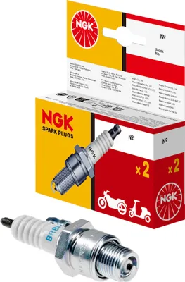 Zdjęcie produktu dla Świeca zapłonowa NGK BR8HS (4967) do silników benzynowych w motocyklach i skuterach, część zamienna