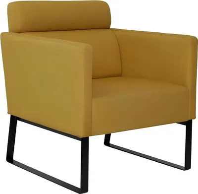 Obrázek produktu pro Hnědé křeslo Relaxační křeslo Textilní lounge jednosedací jednosedací