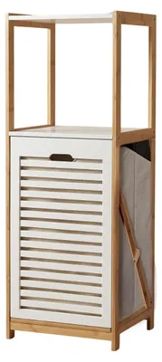 Produktbild von Wäschekorb aus Bambus, 33 x 36 x 98 cm