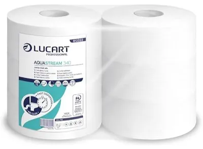 Jumbo Toilettenpapier 2-lagig, 1300 Blatt, 6 Rollen, 9,1x26 cm