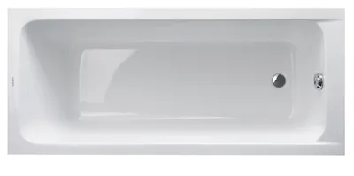 Produktbild von Duravit DU D-Code Badewanne, 1700x700, Einbau, Rückenschräge 1 variabel, Weiß, 1 Stk.