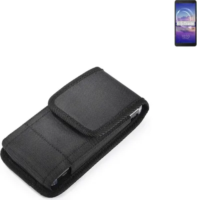 Produktbild von Holster Gürteltasche kompatibel mit Alcatel 3C (2019) Holster Gürtel Tasche wasserabweisend Handy Hülle Schutz Hülle Outdoor schwarz K-S-Trade