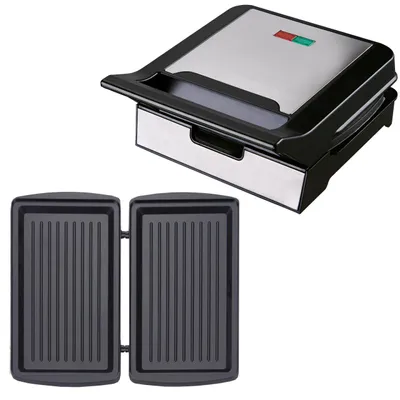 Productafbeelding van Kontaktgrill mit Wechselplatten Gusto Antihaftbeschichtet