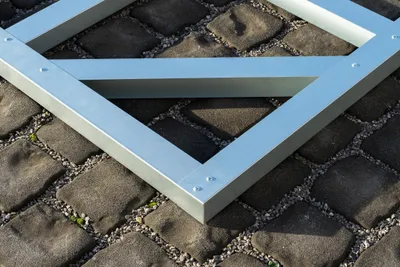 Produktbild von Globel Industries Fundamentbodenrahmen für Gerätehauser "Dream 65" und "Lean-To 56" aluminium blank 144 x 171 cm