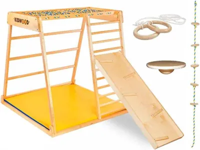 Zdjęcie produktu dla Drewniany plac zabaw Domino - wielofunkcyjny zestaw do zabawy