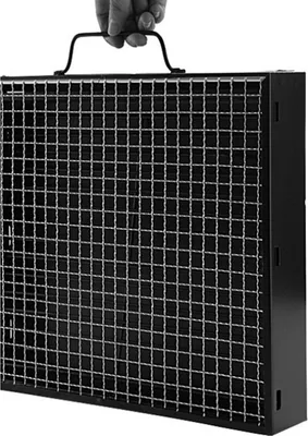 Image de 35x27x20 cm Barbecue au charbon de bois Portable, Barbecue pliant, Barbecue portable à emporter, Barbecue BBQ pliable pour le camping, les pique-niques, les vacances, les fêtes sur la plage et autres activités de plein air, Barbecue de voyage, Barbecue à emporter