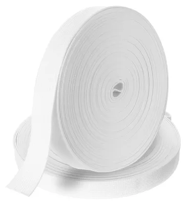 Elastikband zum Nähen, 2 Rollen, 20 mm x 12 m, weiß