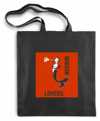 Produktbild von Allbag Baumwoll-Einkaufstasche Schwarz 38x42cm mit Druck