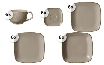 Produktbild von Kaffee- und Tafelservice 30 tlg. Casa grau