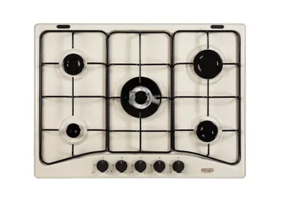 Image de DeLonghi SF 57 AVT Black Sand Table de cuisson à gaz encastrable 5 brûleurs