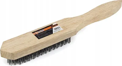 Produktbild von Drahtbürste mit 6 Reihen und Holzgriff Polax