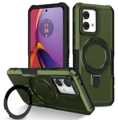 Obrázok produktu pre Puzdro na mobilný telefón Motorola Moto G84 5G Armor s magnetickým krúžkom, zelené