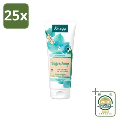 Zdjęcie produktu dla 25 sztuk peelingu pod prysznic Kneipp, odświeżający - mienta i eukaliptus - 200 ml - zestaw ekonomiczny
