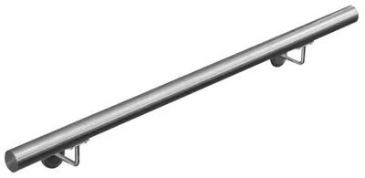 Obrázek produktu pro Zábradlí z nerezové oceli V2Aox, průměr: 4,2 cm, odolné proti korozi a povětrnostním vlivům, včetně montážního materiálu, držák, délka: 90 cm