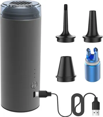 Obrázek produktu pro Přenosná elektrická vzduchová pumpa pro nafukovací čluny 4000mAH Dobíjecí mini elektrická pumpa se 4 tryskami