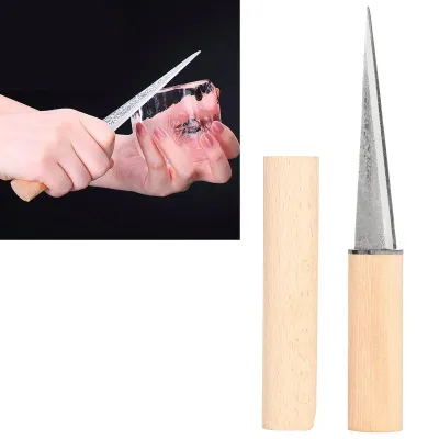 Produktbild von Manuelles Eismesser mit Holzgriff