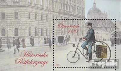 Produktbild von Briefmarken Österreich 2016 Mi Block90 (kompl.Ausg.) gestempelt Postfahrrad