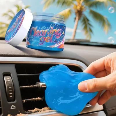 Obrázek produktu pro Čisticí gel do interiéru automobilu, vůně borůvek, 160 g