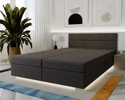 Produktbild von Boxspringbett 180x200 ROSIE 1 - dunkelgrau