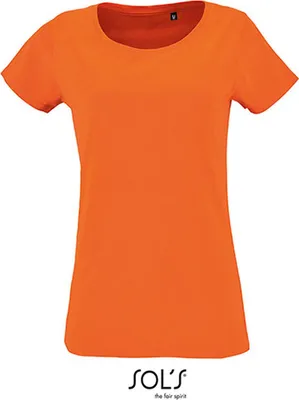 Obrázek produktu pro SOLs 02077 | Dámské tričko s krátkým rukávem Milo - barva: oranžová - velikost: M
