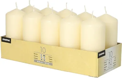 Produktbild von STARPAK Stumpenkerzen 40 mm creme 10 Stück