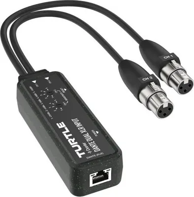 Zdjęcie produktu dla Adapter Turtle TAV-D2XEN podwójny żeński XLR na Dante