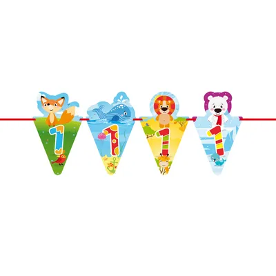 Produktbild von Wimpelkette 1. Geburtstag