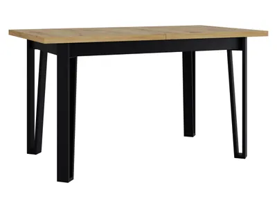 Obrázok produktu pre Rozkladací stôl do kuchyne 140x80 cm ALVARADO 6 - dub artisan / čierny