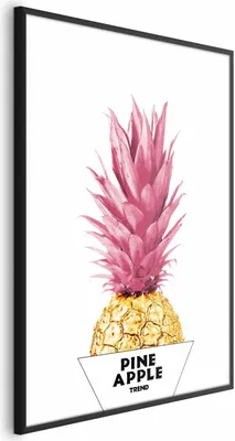 Produktbild von Posterpapier Poster - Golden Pineapple 29.7x42 cm Blumen b-C-0290-ao-a