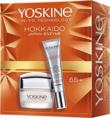 Produktbild von Yoskine Hokkaido Japan-Enzyme 65+ Zestaw krem do twarzy 50 ml + krem pod oczy 15 ml