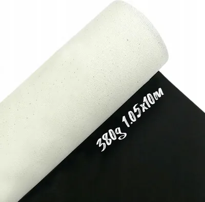 Produktbild von Phoenix Malerleinwand Schwarz Rolle 1,05 x 10 m – 380 g/m² – 100% Baumwolle – 3-fach Schwarz Grundiert – Canvas für Öl & Acryl