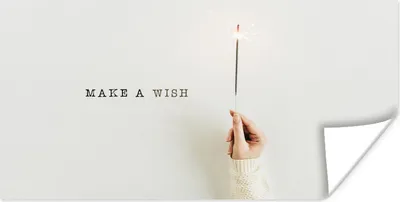 Produktbild von MuchoWow® Poster Winter - Zitat - Sterne Feuerwerk 160x80 cm - Foto Poster