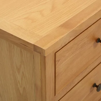 Image de vidaXL Commode 80×35×75 cm chêne massif