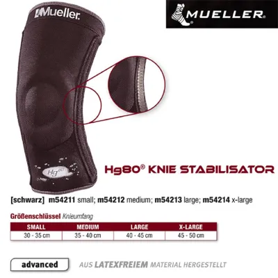 Produktbild von MUELLER Hg80 Knie Stabilisator in schwarz - L -- 1 Stck