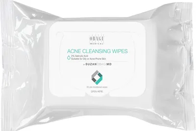 Produktbild von Obagi SuzanObagiMD On The Go Reinigungstücher für fettige Akne anfällige Haut 25pcs