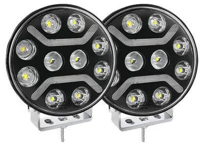 Obrázok produktu pre LED pracovné svetlo, vodotesné, s vysokou viditeľnosťou, 2 kusy, 9 palcov