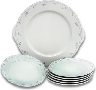Produktbild von Thun Opal Kuchenset, blaue Stämme, 7-teilig