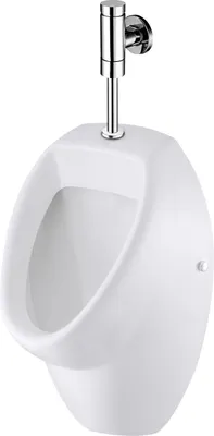 Produktbild von Primaster Urinal-Set Gaia weiß inkl. Ablauf und Druckspüler