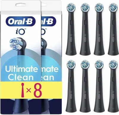 Immagine prodotto di Oral-B iO Ultimate Clean Black -vaihtoharjat, musta, 4 kpl