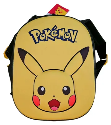 Produktbild von Nintendo Pokémon Pikachu 3D Rucksack, 29,5 x 23 x 10 cm, 6 Liter, gepolsterte Schultergurte