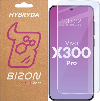 Produktbild von Flexibles Hybridglas für Vivo X300 Pro, Bizon Glass Mule