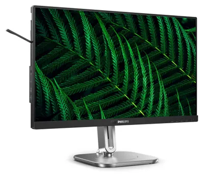 Produktbild von Philips 24B2G5301 - 5000 Series - LED-Monitor - USB - 61 cm (24") (23.8" sichtbar) - 1920 x 1080 Full HD (1080p) @ 100 Hz - IPS - 1500:1 - HDMI, VGA, DisplayPort, USB-C - Lautsprecher - holzkohlefarben , Silber