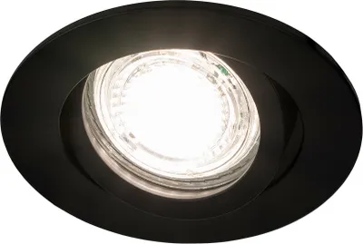 Obrázok produktu pre Zapustené bodové svietidlo AKTYN 1 OV BLACK okrúhle čierne EDO777122 EDO