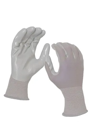 Imagen del producto de Guantes de jardinería unisex de eVendix con revestimiento antideslizante – Guantes de trabajo transpirables para jardinería, plantas, eliminación de malezas y balcones – 10 pares, talla M, color gris