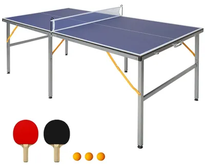 Immagine prodotto di Tavolo da ping pong pieghevole, dimensioni 182 x 91 cm, adatto per interni ed esterni