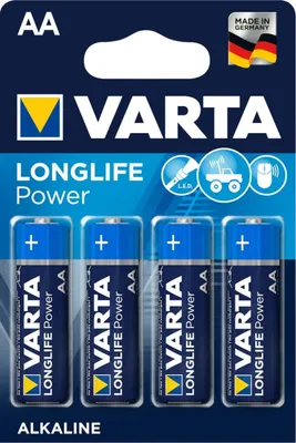 Immagine prodotto di Batteria VARTA Longlife Power AA in blister da 4 pezzi