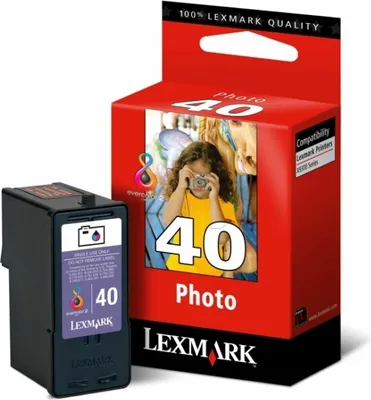 Produktbild von Lexmark Nr. 40 Photo Print Cartridge, Foto schwarz, Tinte auf Farbstoffbasis, 1 Cartridge