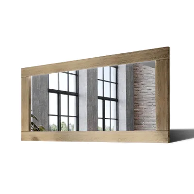 Obrázek produktu pro 180x80 Velké zrcadlo v dubovém rámu na zeď LDR224 Oak Classic Hladký povrch